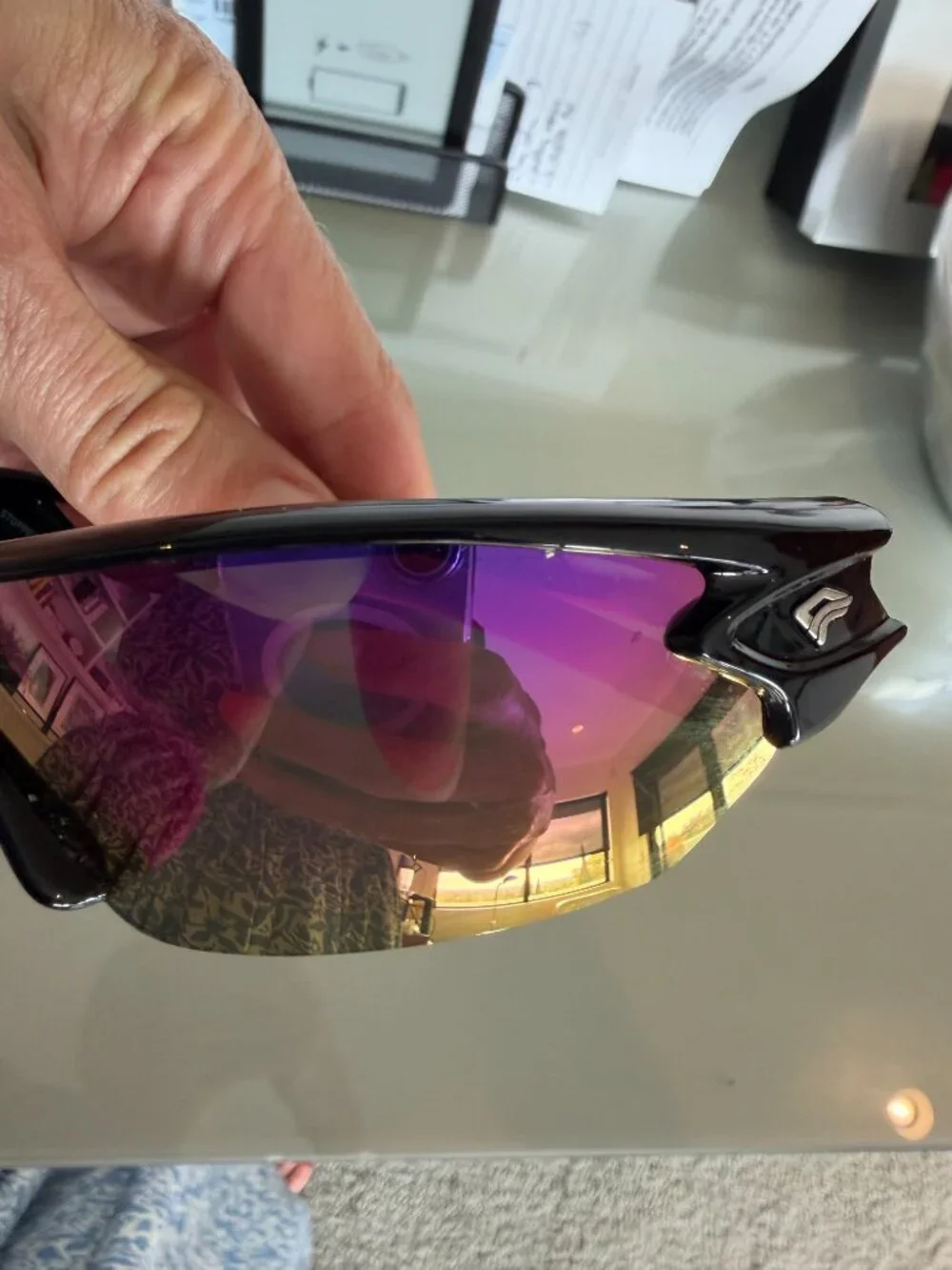 Torege Kids Sport Sunglasses Pink Black Wraparound w/ Hard Case